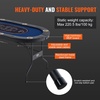 image:imageVEVOR 8 Player Poker Table Foldable Portable Folding Card Board Game Table Casino Leisure Table Blackjack Texas Holdem Table with Padded Rails and Stainless Steel Cup HoldersBlue 72 in