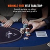 image:imageVEVOR 8 Player Poker Table Foldable Portable Folding Card Board Game Table Casino Leisure Table Blackjack Texas Holdem Table with Padded Rails and Stainless Steel Cup HoldersBlue 72 in