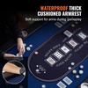 image:imageVEVOR 8 Player Poker Table Foldable Portable Folding Card Board Game Table Casino Leisure Table Blackjack Texas Holdem Table with Padded Rails and Stainless Steel Cup HoldersBlue 72 in