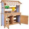 image:imageVEVOR Mud Kitchen Outdoor Mud Kitchen for Kids Wood Outdoor Play Kitchens with Spoons Sink Tank Sunshade Canopy Shovels Cookware Pots and Accessories Wooden Play Kitchens for Home Lawn31 x 13 x 39
