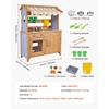 image:imageVEVOR Mud Kitchen Outdoor Mud Kitchen for Kids Wood Outdoor Play Kitchens with Spoons Sink Tank Sunshade Canopy Shovels Cookware Pots and Accessories Wooden Play Kitchens for Home Lawn31 x 13 x 39