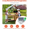 image:imageVEVOR Mud Kitchen Outdoor Mud Kitchen for Kids Wood Outdoor Play Kitchens with Spoons Sink Tank Sunshade Canopy Shovels Cookware Pots and Accessories Wooden Play Kitchens for Home Lawn40 x 16 x 50