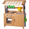 image:imageVEVOR Mud Kitchen Outdoor Mud Kitchen for Kids Wood Outdoor Play Kitchens with Spoons Sink Tank Sunshade Canopy Shovels Cookware Pots and Accessories Wooden Play Kitchens for Home Lawn31 x 13 x 39