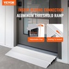 image:imageVEVOR Door Threshold Ramp 2 Rise Door Ramp for Wheelchairs Aluminum Entry Ramp for Doorways Rated 800 lbs Load Capacity Adjustable Threshold Ramp for Wheelchairs Scooters and Power ChairsGray