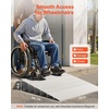 image:imageVEVOR Door Threshold Ramp 2 Rise Door Ramp for Wheelchairs Aluminum Entry Ramp for Doorways Rated 800 lbs Load Capacity Adjustable Threshold Ramp for Wheelchairs Scooters and Power ChairsGray