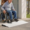 image:imageVEVOR Door Threshold Ramp 2 Rise Door Ramp for Wheelchairs Aluminum Entry Ramp for Doorways Rated 800 lbs Load Capacity Adjustable Threshold Ramp for Wheelchairs Scooters and Power ChairsGray