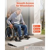 image:imageVEVOR Door Threshold Ramp 2 Rise Door Ramp for Wheelchairs Aluminum Entry Ramp for Doorways Rated 800 lbs Load Capacity Adjustable Threshold Ramp for Wheelchairs Scooters and Power ChairsGray