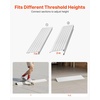 image:imageVEVOR Door Threshold Ramp 2 Rise Door Ramp for Wheelchairs Aluminum Entry Ramp for Doorways Rated 800 lbs Load Capacity Adjustable Threshold Ramp for Wheelchairs Scooters and Power ChairsGray