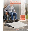 image:imageVEVOR Door Threshold Ramp 2 Rise Door Ramp for Wheelchairs Aluminum Entry Ramp for Doorways Rated 800 lbs Load Capacity Adjustable Threshold Ramp for Wheelchairs Scooters and Power ChairsGray
