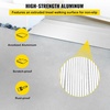image:imageVEVOR Door Threshold Ramp 2 Rise Door Ramp for Wheelchairs Aluminum Entry Ramp for Doorways Rated 800 lbs Load Capacity Adjustable Threshold Ramp for Wheelchairs Scooters and Power ChairsGray