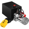 image:imageMophorn 12V Dump Trailer 13 Quart Single Acting Steel Reservoir 3200PSI Power Unit with Control Remote 12 Volt Hydraulic Pump Black