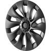 image:imageVEVOR Wheel Rim Cover Hubcaps 18 in 20172023 Model 3 Fully Fit Hubcap with Snap Guard Tape amp Valve Nozzle Hole ABS amp PC Hubcap with High Rigidity amp Less Wind Drag Fits for All Weather Use