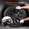 image:imageVEVOR Wheel Rim Cover Hubcaps 18 in 20172023 Model 3 Fully Fit Hubcap with Snap Guard Tape amp Valve Nozzle Hole ABS amp PC Hubcap with High Rigidity amp Less Wind Drag Fits for All Weather Use