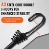 image:imageVEVOR Bungee Cords with Hooks 12Pcs 32 Inch Bungies Set Bungee Cords DoubleJ Hooks with Organizer Bag Multipurpose Elastic Straps for Fastening Tarps Camping Tarps Motorcycle Truck12Pcs 32 Inch