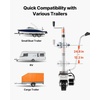 image:imageVEVOR Electric Trailer Dolly 5500 lbs Towing Capacity 380W 12V Motorized Jockey Wheel with 23 ftmin Moving Speed 122248 in Adjustable Clamp Height amp 8 in Rubber Tire for Moving Caravan Boat