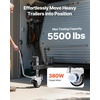image:imageVEVOR Electric Trailer Dolly 5500 lbs Towing Capacity 380W 12V Motorized Jockey Wheel with 23 ftmin Moving Speed 122248 in Adjustable Clamp Height amp 8 in Rubber Tire for Moving Caravan Boat