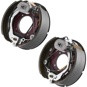 image:imageVEVOR Electric Trailer Brake Assembly 10 x 214 Inch 1 Pair SelfAdjusting Electric Brakes Kit for 3500 lbs Trailer Axle Backing Plates for Braking System Part Replacement Fit for Trailers RVs1225 x 3375 Inch  8000lbs  2 Brakes