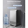 image:imageVEVOR Commercial Ice Maker Machine 80 lbs24h with 6813 lbs Storage Capacity CountertopFreestandingUnder Counter Stainless Steel Ice Maker with LED Display amp SelfCleaning Home Bar Restaurant1 20 Dual Water Inlet