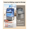 image:imageVEVOR Commercial Ice Maker Machine 80 lbs24h with 6813 lbs Storage Capacity CountertopFreestandingUnder Counter Stainless Steel Ice Maker with LED Display amp SelfCleaning Home Bar Restaurant120