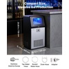 image:imageVEVOR Commercial Ice Maker Machine 80 lbs24h with 6813 lbs Storage Capacity CountertopFreestandingUnder Counter Stainless Steel Ice Maker with LED Display amp SelfCleaning Home Bar Restaurant1 20 Dual Water Inlet