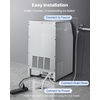 image:imageVEVOR Commercial Ice Maker Machine 80 lbs24h with 6813 lbs Storage Capacity CountertopFreestandingUnder Counter Stainless Steel Ice Maker with LED Display amp SelfCleaning Home Bar Restaurant160 silver