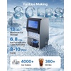 image:imageVEVOR Commercial Ice Maker Machine 80 lbs24h with 6813 lbs Storage Capacity CountertopFreestandingUnder Counter Stainless Steel Ice Maker with LED Display amp SelfCleaning Home Bar Restaurant80