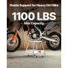 image:imageVEVOR Dirt Bike Stand 1100 lbs Load Capacity Dirtbike Pit Stand Universal NonSlip OffRoad Steel Heavy Duty Dirtbike Maintenance Lift Moto Box Stand for Motorcycle amp Powersports Maintainence