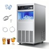 image:imageVEVOR Commercial Ice Maker Machine 80 lbs24h with 6813 lbs Storage Capacity CountertopFreestandingUnder Counter Stainless Steel Ice Maker with LED Display amp SelfCleaning Home Bar Restaurant1 00 Bullet Ice