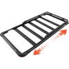 image:imageVEVOR Roof Rack Cargo Basket 64 x 39 x 453 in Heavy Duty Roof Top Carrier Basket with Extension 200 lbs Capacity AllWeather Car Top Luggage Holder Universal Fit for SUVs Trucks Vehicles Pickups64x39in