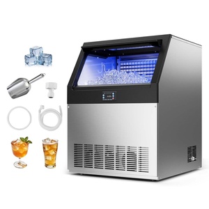 image:imageVEVOR Commercial Ice Maker Machine 80 lbs24h with 6813 lbs Storage Capacity CountertopFreestandingUnder Counter Stainless Steel Ice Maker with LED Display amp SelfCleaning Home Bar Restaurant265