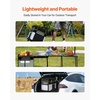 image:imageVEVOR Mobile Kitchen Multifunctional Portable Camp Box with Wheels AllinOne Integrated Outdoor Cooking Station with Windproof Stove Storage Organizer and Foldable Tables Black