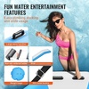 image:imageVEVOR Recreational Water Trampoline 10ft Inflatable Water Bouncer Portable Bounce Swim Platform with Slide Electric Air Pump amp 3Step Ladder Adult Kid Floating Rebounder for Lake Pool Water Sports