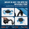 image:imageVEVOR Recreational Water Trampoline 10ft Inflatable Water Bouncer Portable Bounce Swim Platform with Slide Electric Air Pump amp 3Step Ladder Adult Kid Floating Rebounder for Lake Pool Water Sports