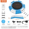 image:imageVEVOR Recreational Water Trampoline 10ft Inflatable Water Bouncer Portable Bounce Swim Platform with Slide Electric Air Pump amp 3Step Ladder Adult Kid Floating Rebounder for Lake Pool Water Sports