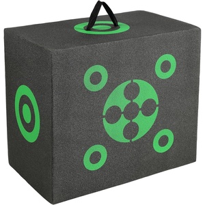 image:imageVEVOR Archery Target Block AllSide Bow Target Block Outdoor Portable Archery Target with Carry Handle Easy Arrow Removal Great Visibility Lightweight Easy to Transport Black16x18x11