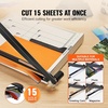 image:imageVEVOR Paper Cutter 18 in Cut Length Guillotine Trimmer 15Sheet Capacity HeavyDuty Paper Cutter with Security Guard RailBlade Lock Paper Trimmer for Cardstock Cardboard Home Office amp School18 15Sheet